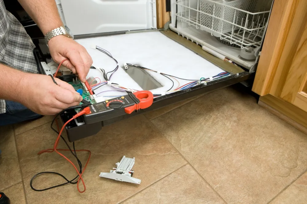 Dishwasher pump repair to restore water circulation