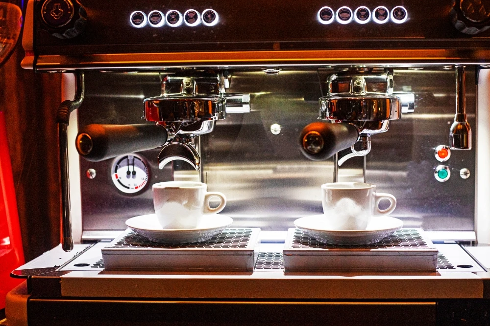 Coffee machine internal inspection and repair